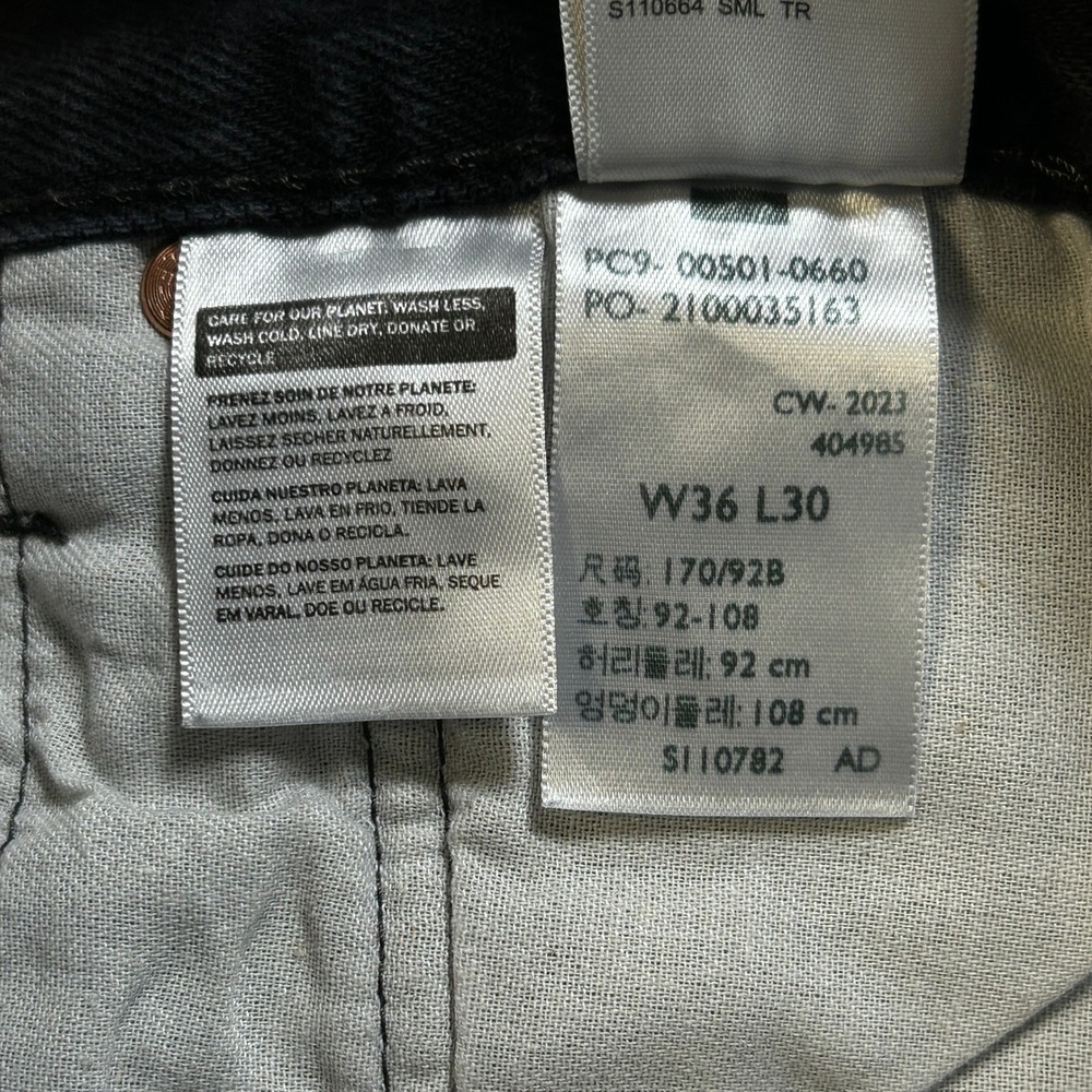 Levi 501 Original Fit Button Fly Jeans Faded Black 36x30 - Picture 5 of 13